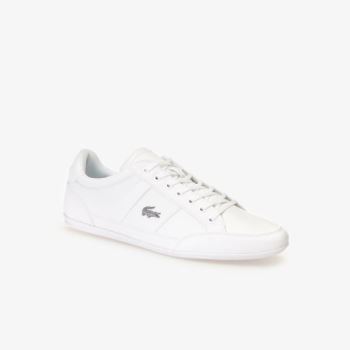 Lacoste Chaymon Nappa Leather Sneakers - Tenisky Pánské Bílé | CZ-5jbrGK